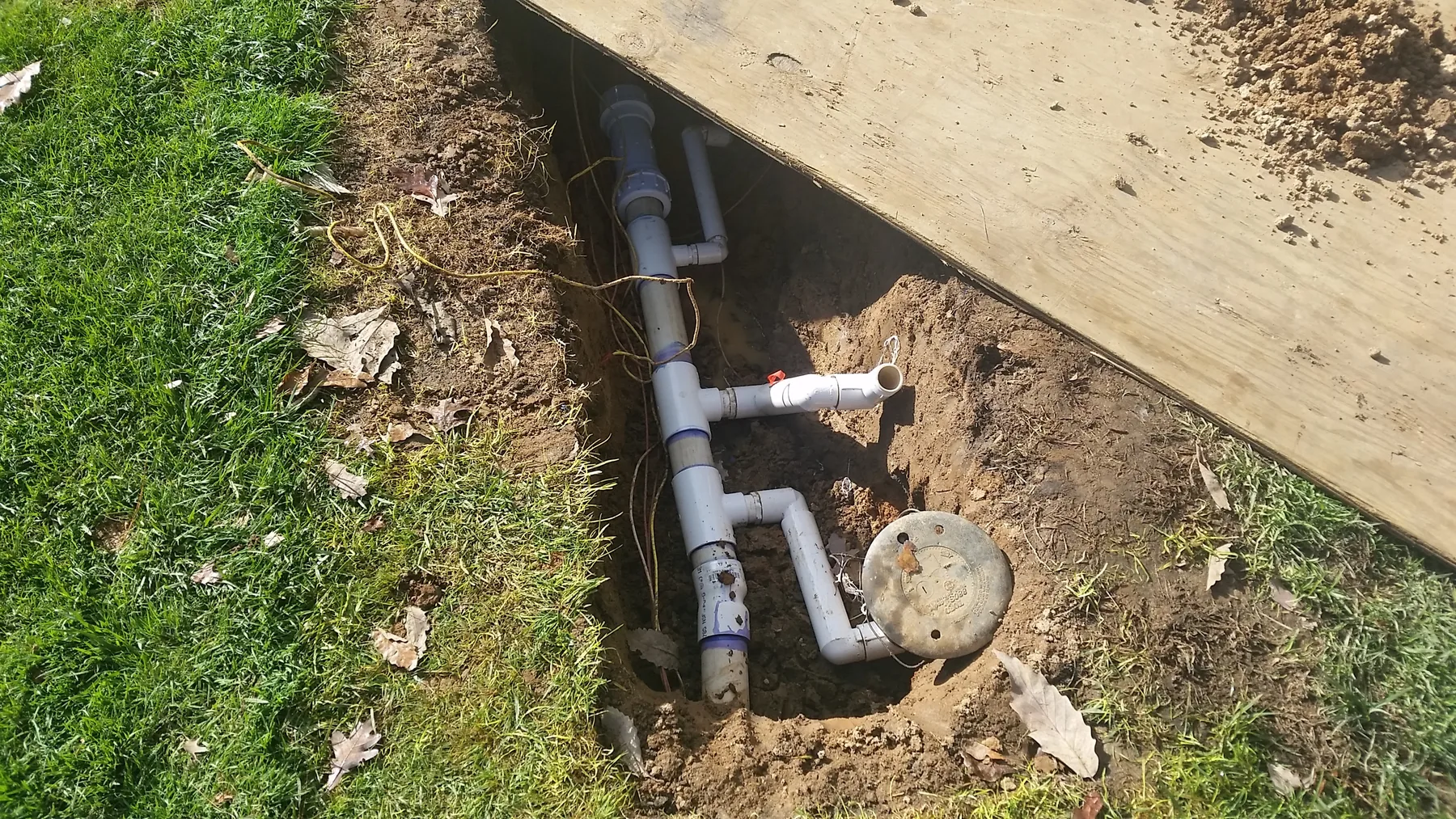 Irrigation trench