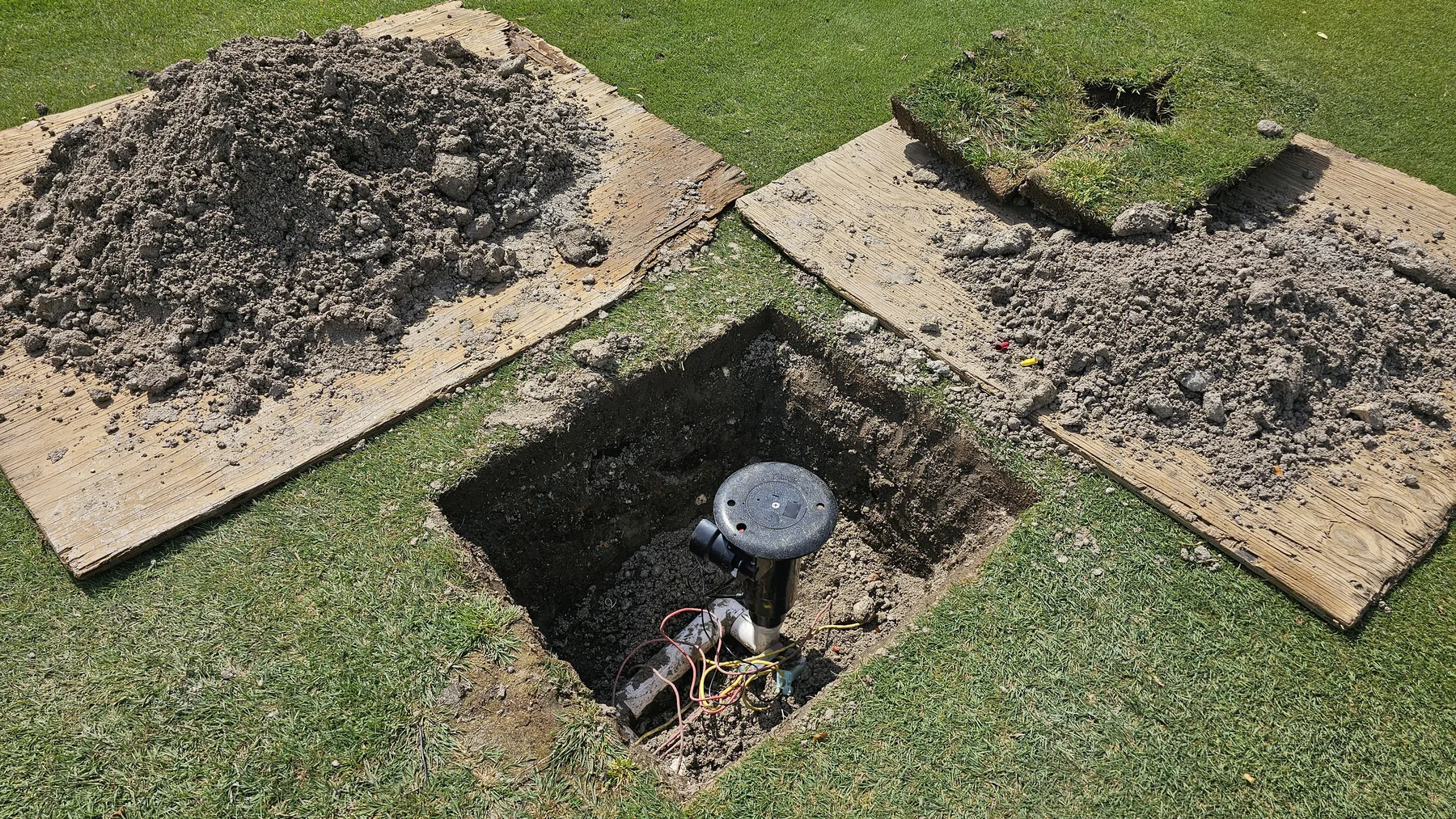 Irrigation repair work